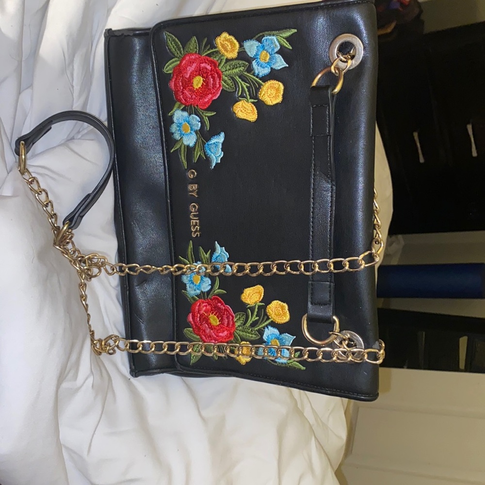 G by Guess floral embroidered purse